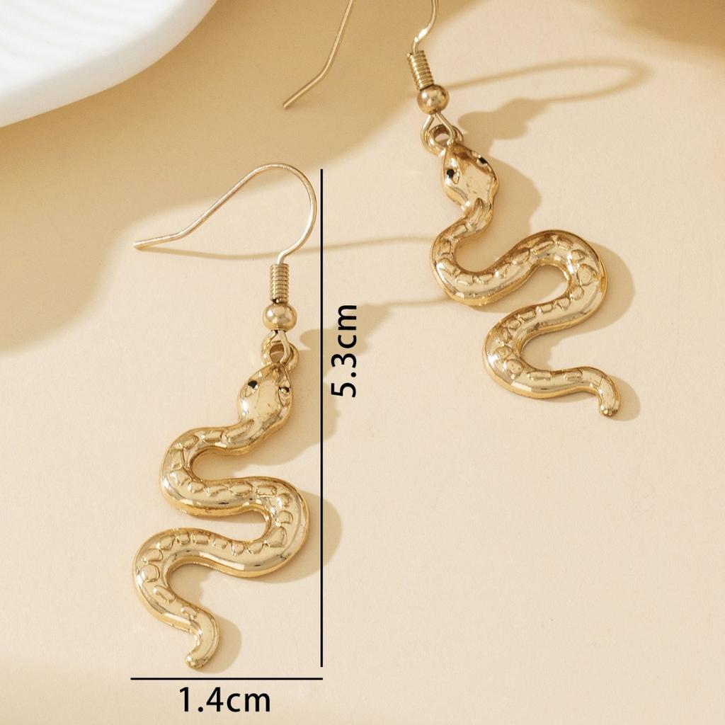Fashion Ear Buckle Stud Earrings New Earrings Snake Simple Ear Hanging Snake Earrings