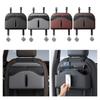 Car Tissue Holder Back Seats Organizers PU Leather Storage with Cup Holder Multifunction Car Back Seats Organizers for C