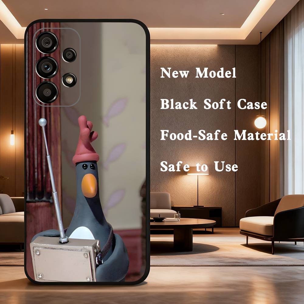 

F-Feathers McGraw Phone Case For Samsung Galaxy A73,31,32,72,41,53,52,71,22,5G,Note,J7,8,9 Soft Black Silicone Cover SamsungA31