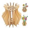DIY Craft DIY Flower Vase Assemble Kit Wooden Vase Kit Bouquet Vase  Office Decor