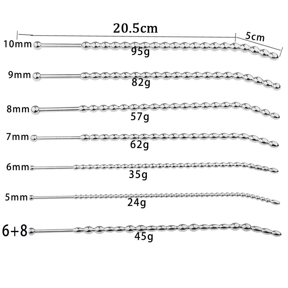 Penis Plug Metal Urethral Dilator Sounding Rod Adult Sex Toys For Men Cock Uretra Dilatation Stainless Steel Urethral Sounds