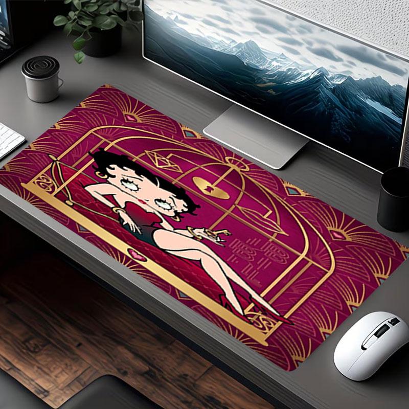 Betty Boop Print Mouse Pad, for Keyboard Pad Laptop PC Mat for Office Home Use, Desk Decor, Perfect Birthday Gift for Gamers