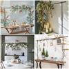 Black Desktop Arch Frame Easy Install Clamp Over The Table Rod Stand Adjustable Length Balloon Clips Flower Frame Arch