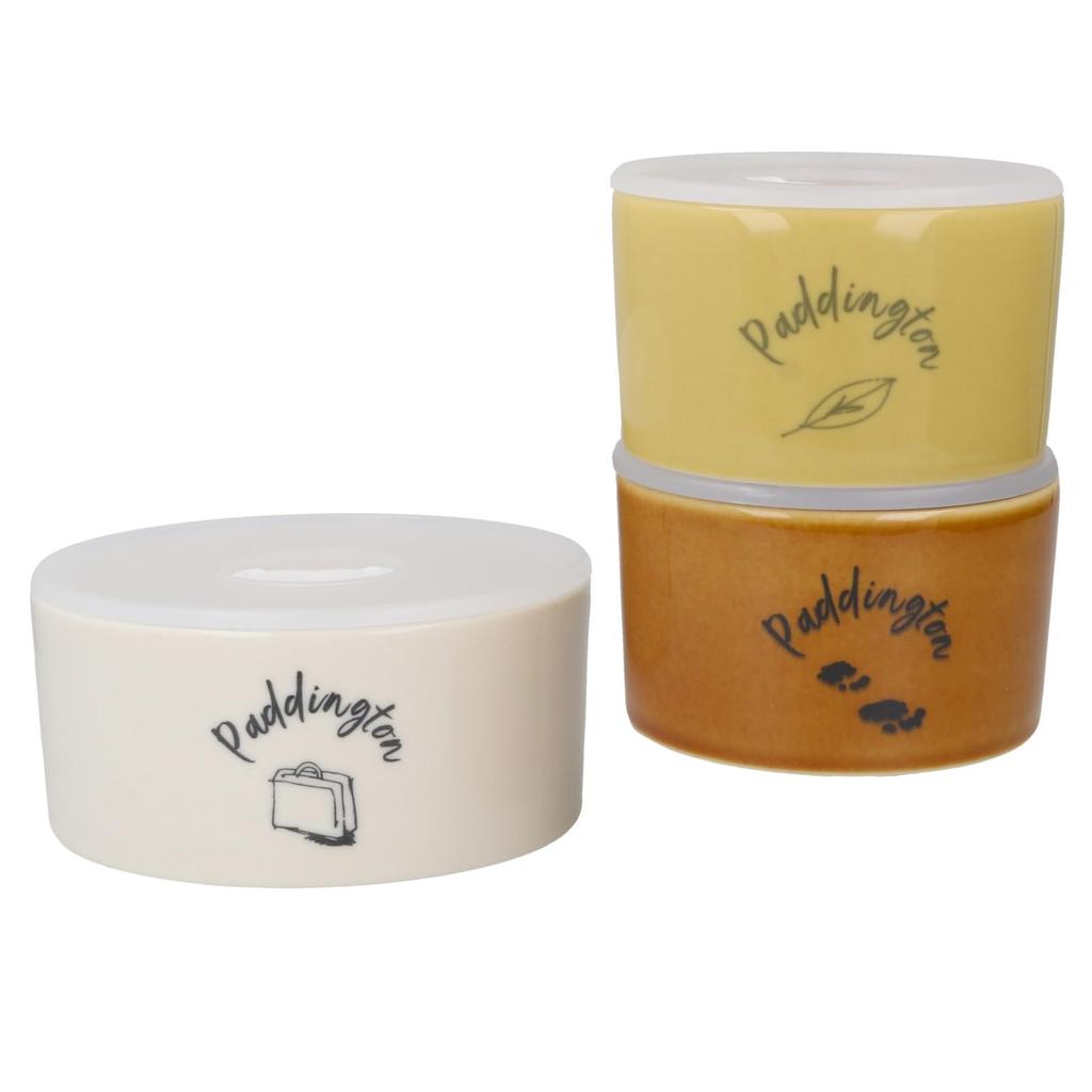 Yamaka Shoten Paddington Canister Storage Container Range Pack Diameter 13cm X 1 Small Diameter X 3 Types Tableware Set Microwave Dishwasher Safe