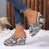 Women Wedges Slippers 2026 Summer Designer Shoes for Women High Quality Platform Sandals Fashion Casual Slippers Slides Women