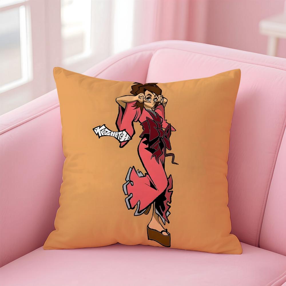 Anime SSamurai CChamploo Cushion Cover Pillowcase Short Plush Invisible zipper Room Sofa Cushion Cover