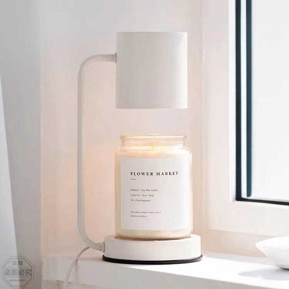 New Modern Candle Warmer Lamp Metal Base Sleep Amenities Fragrance Light Electric Dimmable Table Lamp Desk Decor