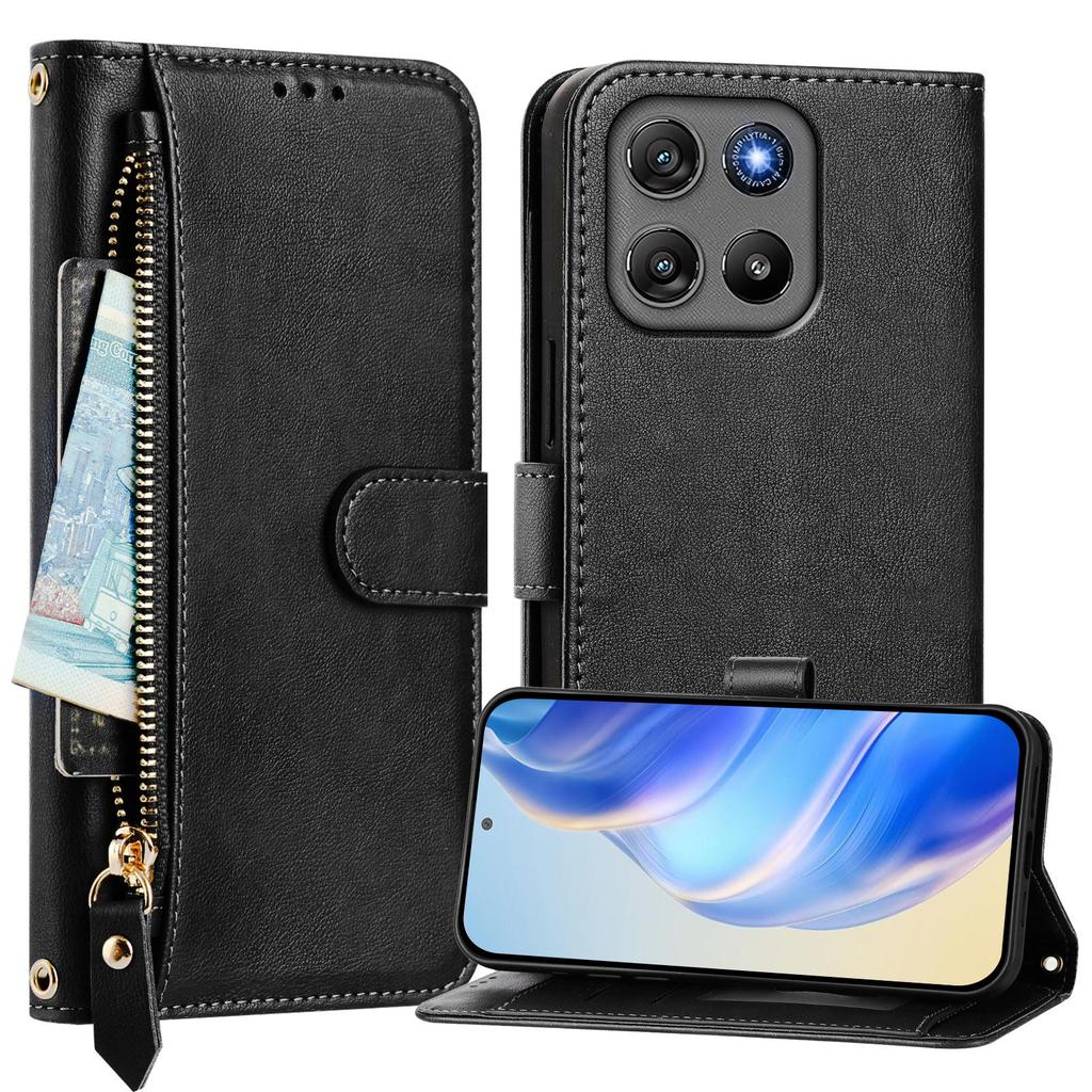 Per Motorola G57 G57 Power G67 G67 Power G77 G86 G56 G06 Power Custodia a Portafoglio in Pelle con Slot per Carte Magnetico Stand Copertura a Libro