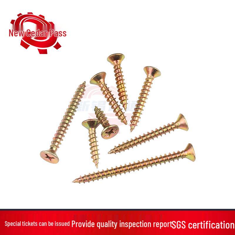 High-Strength Phillips Head Self-Tapping Zinc Plated Screws - M3.5, M4, M5, for Fiberboard & Furniture