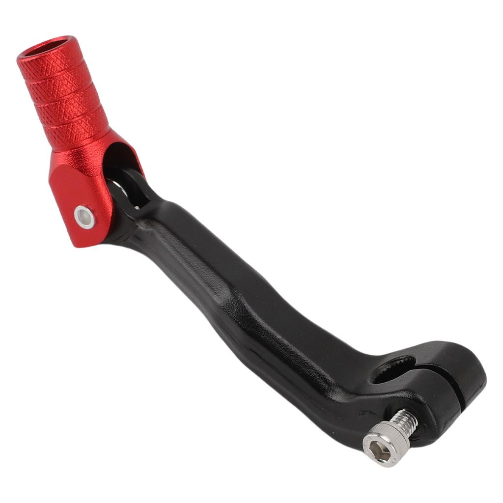 Motorcycle Gear Shifter Lever High Strength Metal Anti Collision Gear Shift Lever Pedal for Most Dirt Bikes Red