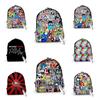 Unisex Oxford Cloth Printed Backpack Alphabet Lore Design Student Gift