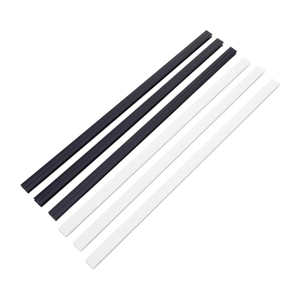 Coffee Pod Holder Wall Mount Under Cabinets Vertically Horizontally Storage Strips PVC 3 Black + 3 White