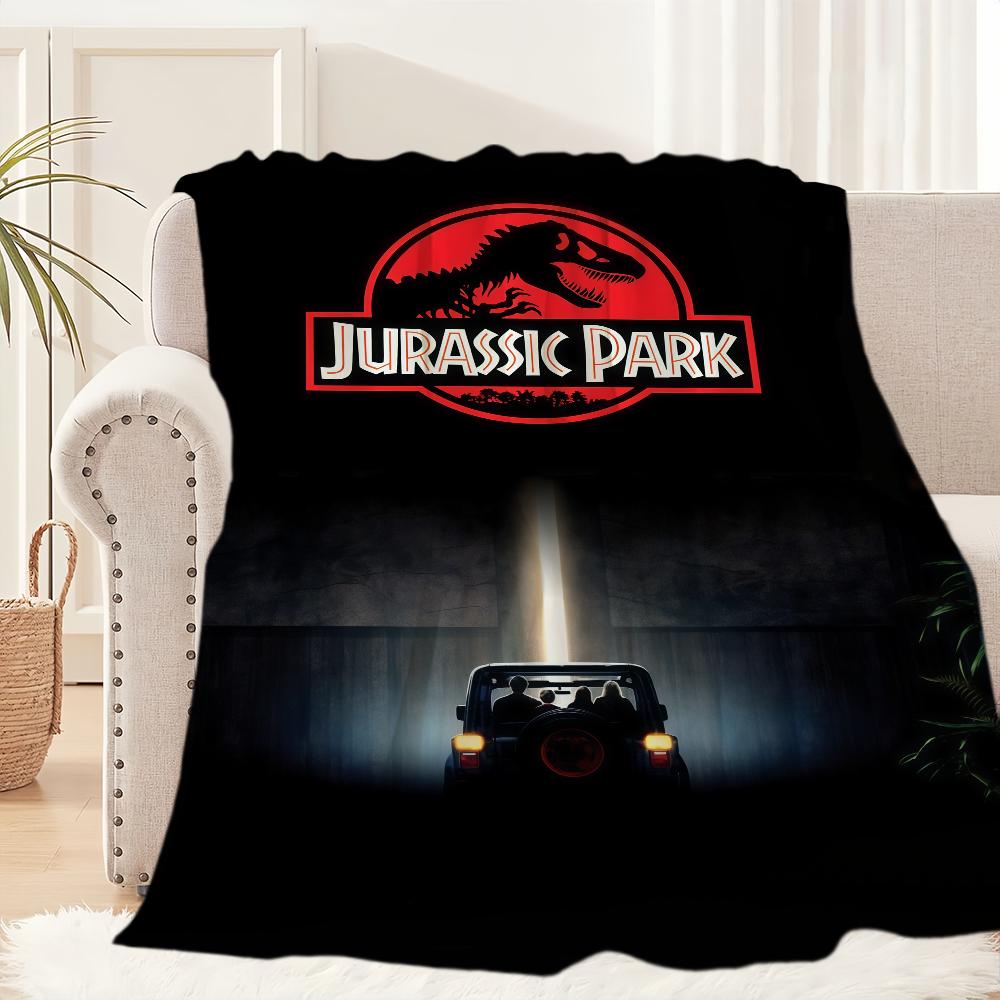 Classic Movies J-Jurassic P-Park Blanket Blanket for Couch Sofa Travel Home Picni Flannel Blanket birthday gift Warm Comfortable