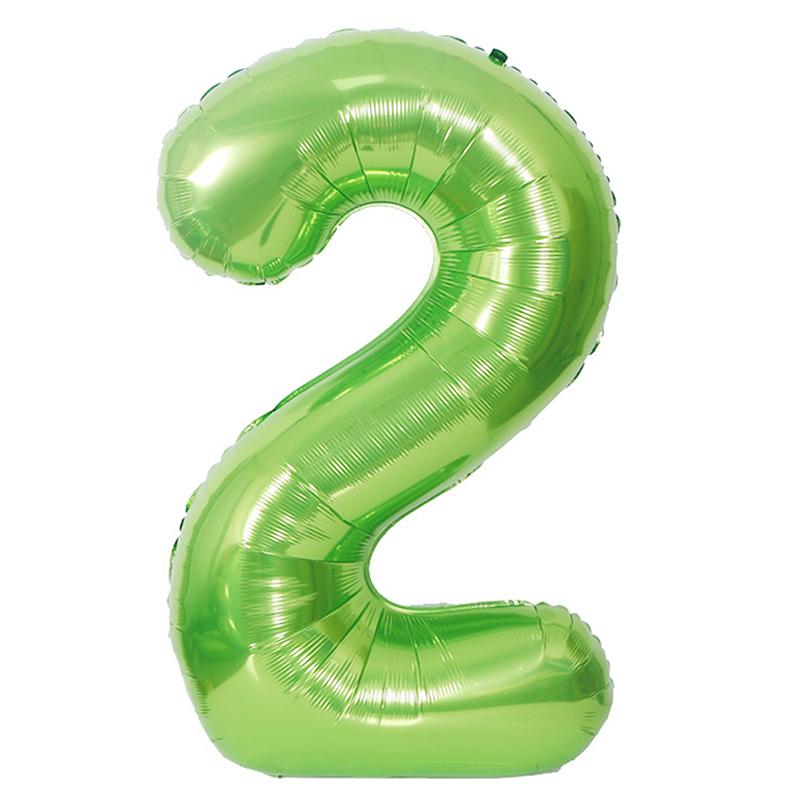 Fruit Green Number Balloon Foil Balloon Party Dress Up Wedding Decoration Birthday Balloon Party Balloons