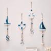 Mediterranean Style Decorative Pendant Home Background Wall Mounted Lighthouse Sailboat Wooden Crafts