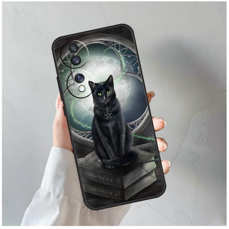 Witch Cat Phone Case For Honor X8b X9b X8 X9 X6a X7a X8a X9a Honor Magic 6 Pro 5 Lite 50 70 90 Cover