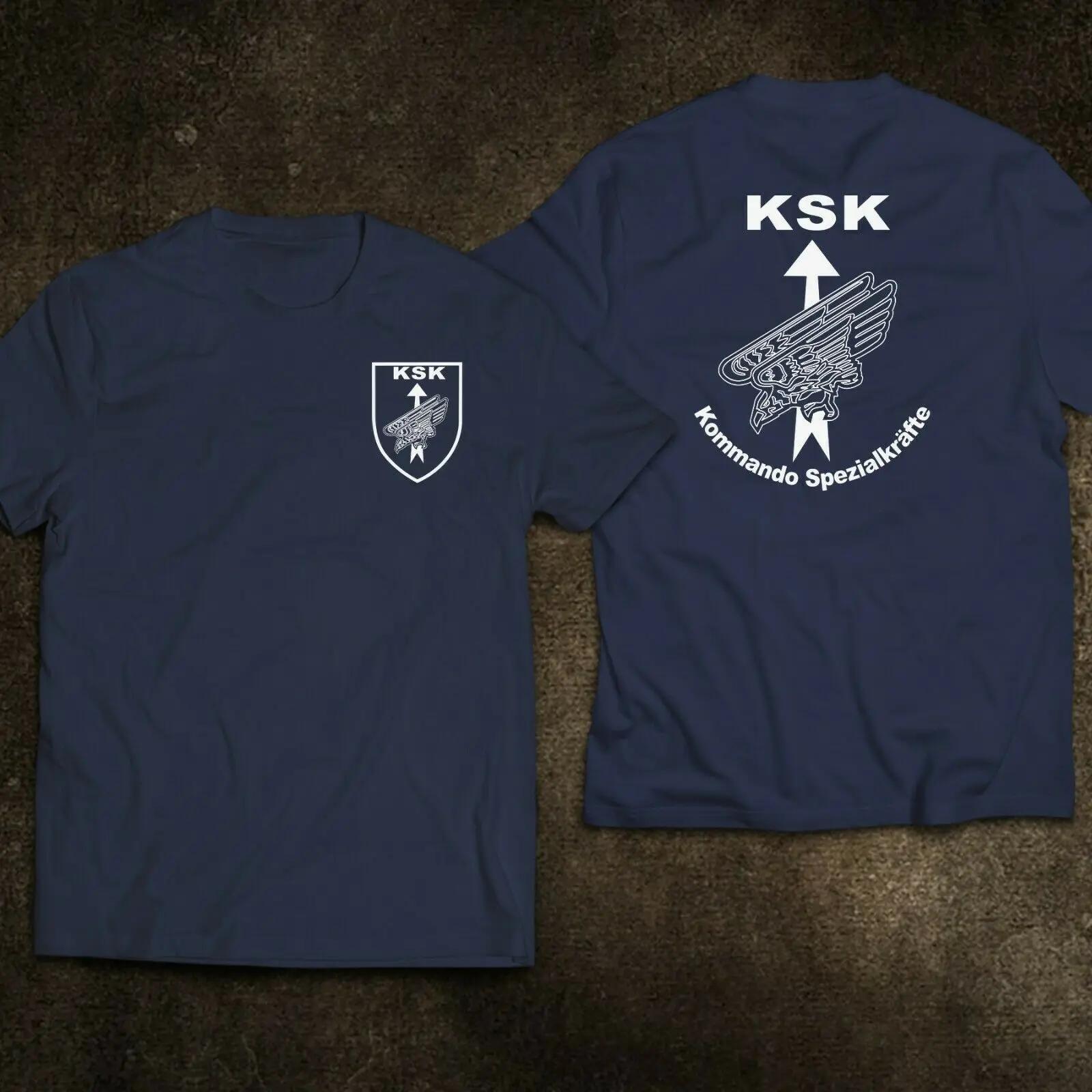 

Футболка немецкого спецназа KSK Kommando Spezialkräfte Army Military, 100% хлопок, с круглым вырезом, летняя, повседневная, с коротким рукавом, мужская 4XL