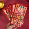 12pcs/set Traditional Lucky Red Envelope Cartoon Fortune Hongbao Red Packet  Spring Festival