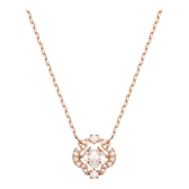 Swarovski Una Lucky Clover Crystal Necklace Women s Rose Gold 5642928 золотой