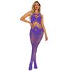 Fishnet Bodystocking Lingerie Open Crotch Bodysuit One Piece Mesh Stockings Sheer Full Body Fishnet Hosiery