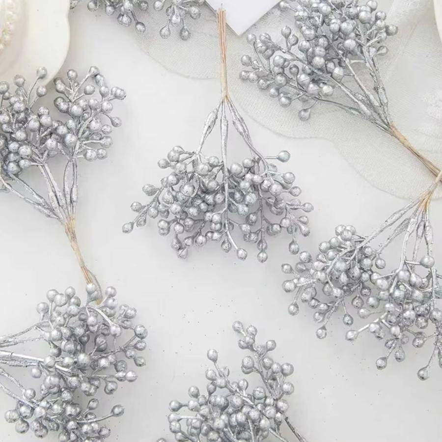 1/5pcs Artificial Flowers Plants Home Room Christmas Tree Wedding Decorat Bridal Accessory Clearance Artistic Table Arrangements