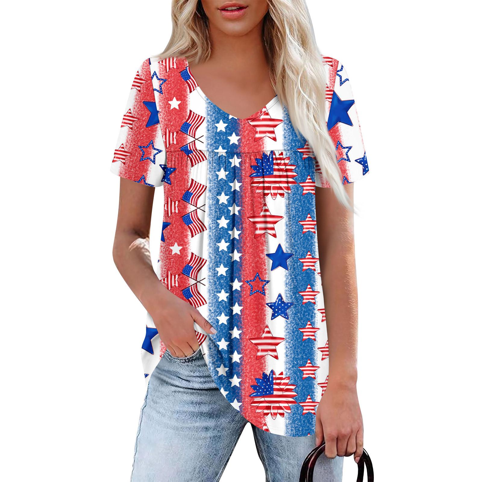 

Женский повседневный топ с V-образным вырезом, коротким рукавом, оборкой на груди и принтом S