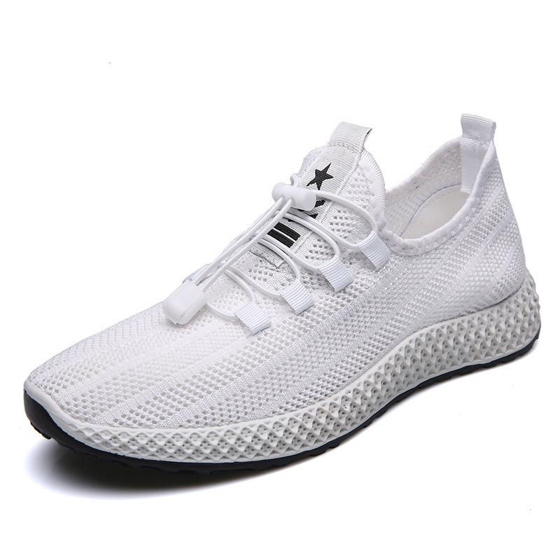 Autumn Casual Men's Shoes Fashionable Fitness Shoes Breathable Mesh Trendy Men's Shoes Sports Style Single Shoes Student Running Shoes