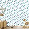 Colorful and pastel helicopters wallpaper for living room and bedroom 50x1000