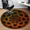 1pc Serpent Mandala Office Round Area Rug, Under Office Chairs Bedroom Living Room Home Decor, Room Deco, Available in Various Sizes