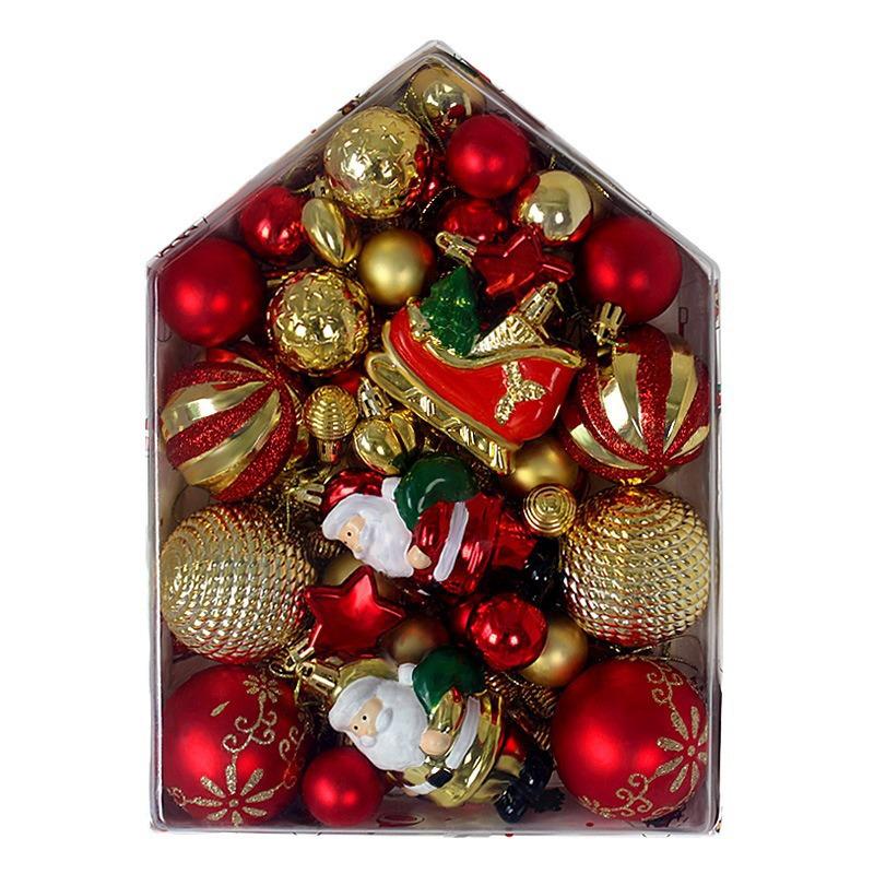 Unique Irregular-Shaped Painted Christmas Tree Ornaments Box