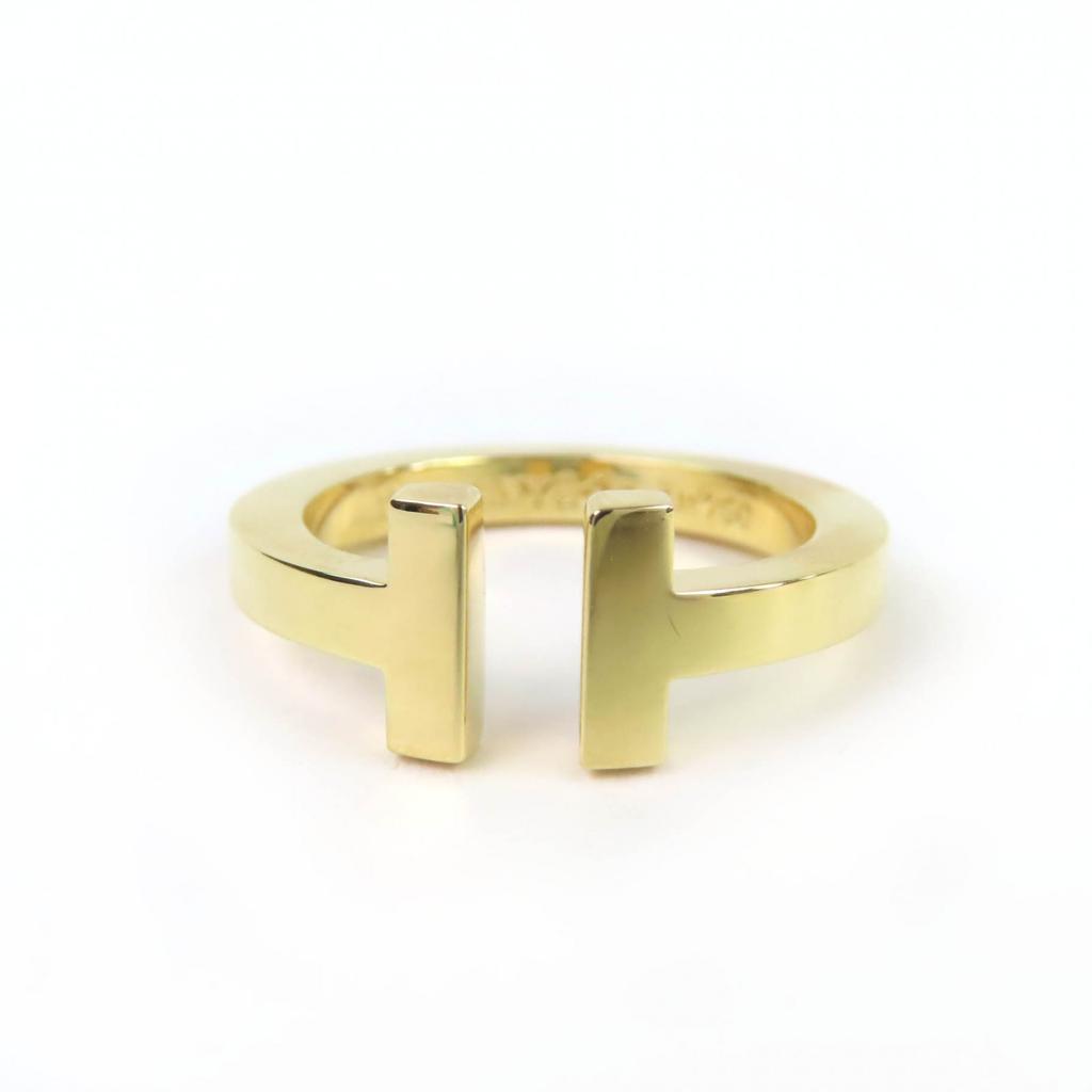 Excelent TIFFANY&Co. Inele Inel Pătrat Aur Galben AU750 Femei Folosit