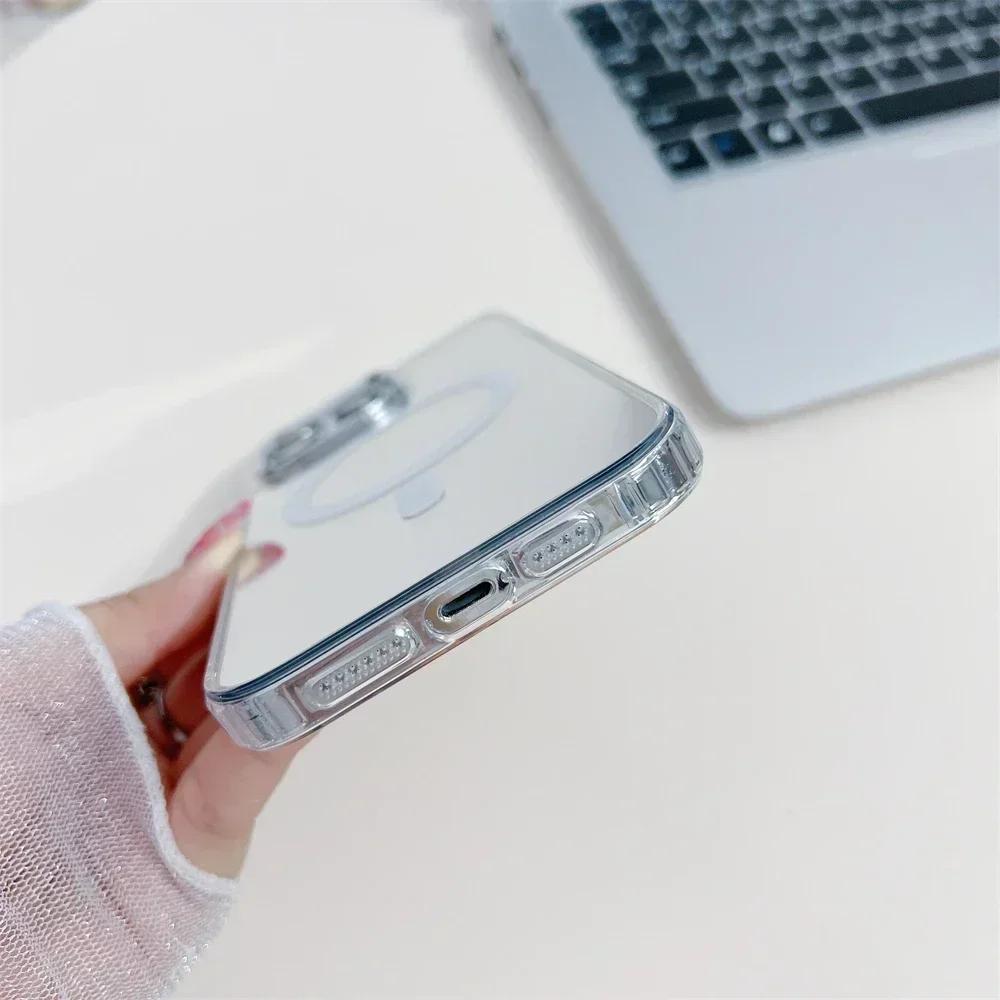 Make Up Mirror Magnetic for Magsafe Case For iPhone 13 14 16 17 Pro Max 17 Air 12 Pro 11 15 Plus Thin Wireless Charging Cover
