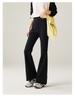 Elastic waistband tied elastic sports flared pants for women in autumn 2025, fashionable and versatile casual pants
