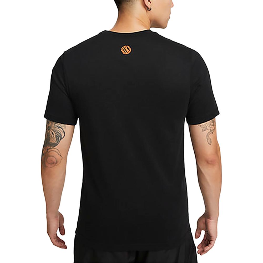 Nike Dri-Fit Graphic Short Sleeve T-Shirt With Cartoon Print Earth Basketball Graffiti Men Tops Black DX6139-010