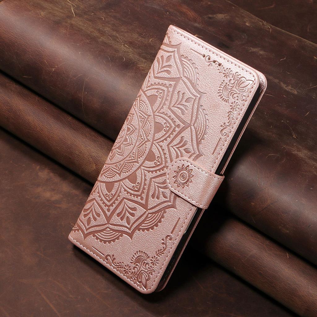 Flip Wallet Case For Samsung Galaxy A33 A53 A73 A22 A32 A52 A72 A42 A17 A16 A15 A14 A13 A12 4G 5G Leather Cover Mandala Embossed