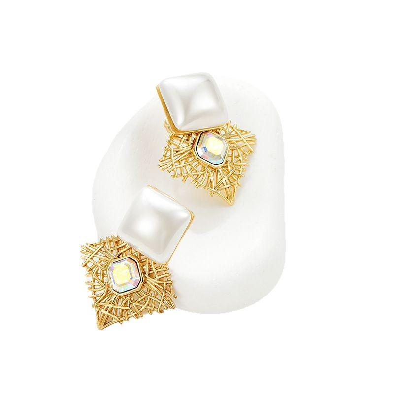 Cercei pătrați neregulați vintage