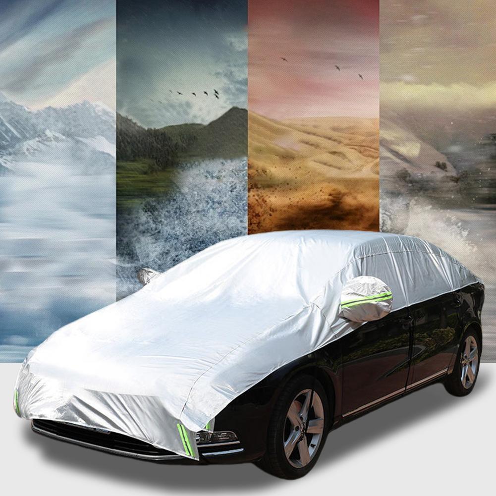 Oxford Halbschutzabdeckung, wasserdichte Außenabdeckung fürs Auto, universelle Halbabdeckung, UV-Schutz, staubdicht, schneefest, für SUV
