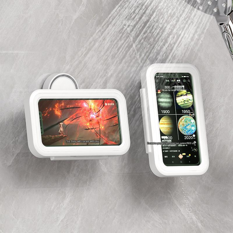 Waterproof Rotating Phone Holder with Suction Cup for Bathroom and Shower