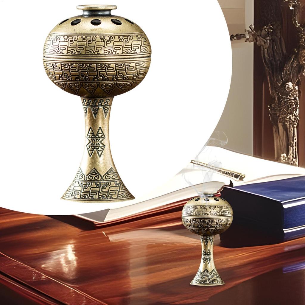 Wax Burner Zinc Alloy Incense Bowl Home Decoration For Meditation Space Yoga Room Hotel Outdoor Ceremony Church Temple