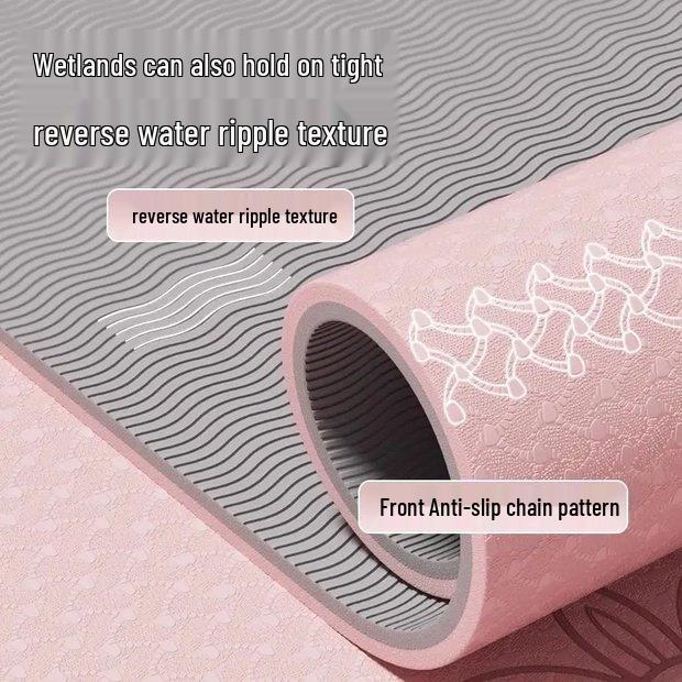 Non-slip Extra Thick Soundproof Yoga Mat for Beginners - Universal for Men & Women, Includes Jump Rope