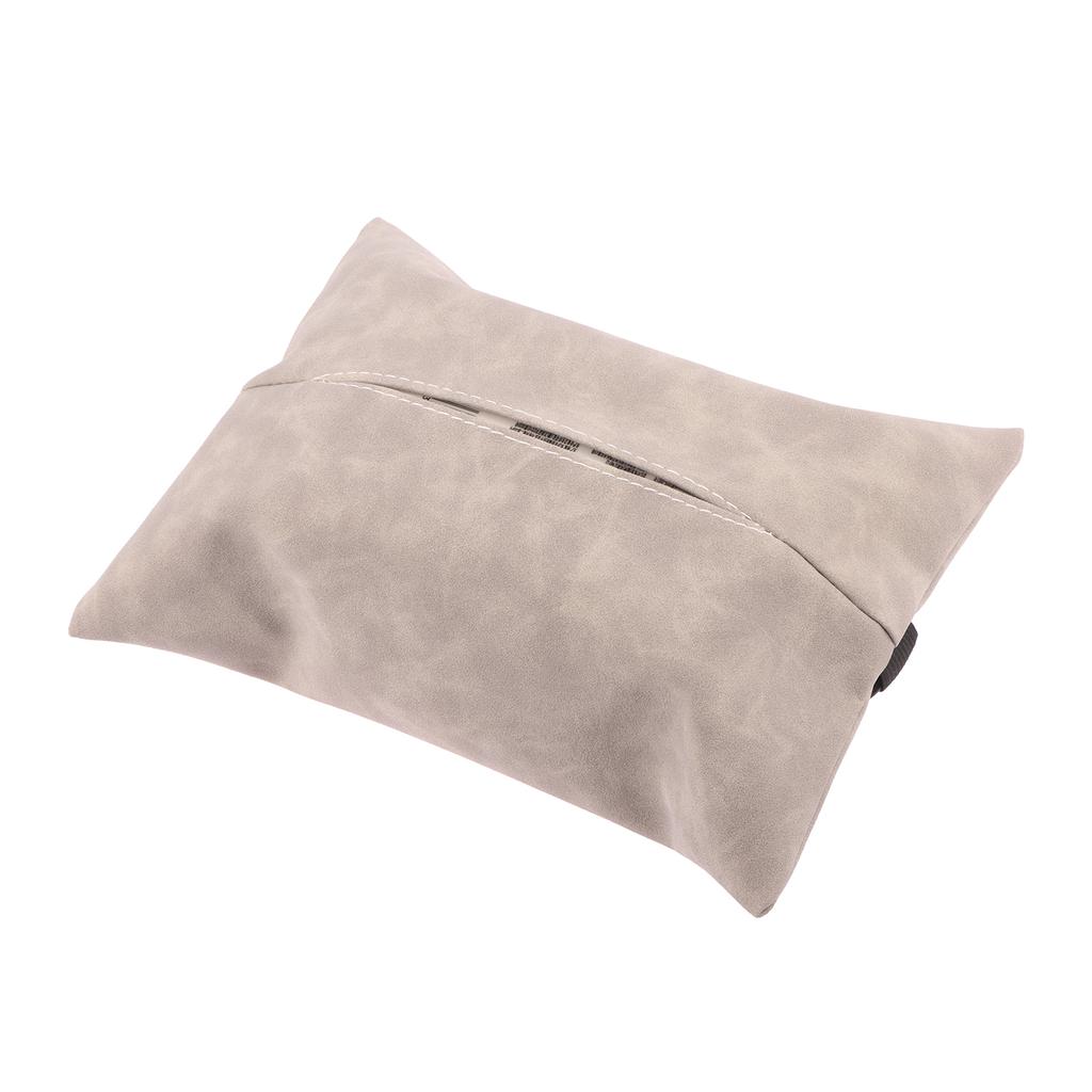 Uchwyt na pudełko z chusteczkami samochodowymi Skóra Nappa Uchwyt na chusteczki na podłokietnik konsoli środkowej samochodu Uchwyt na chusteczki na osłonę przeciwsłoneczną Tylne siedzenie Etui na chusteczki z paskiem mocującym