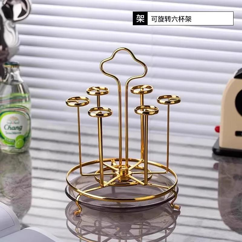 

Glass Drain Rack Household Living Room Water Cup Storage Holder Cup Upside Down Rack Kitchen Multi-functional Storage Holder New