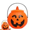 Pumpkin Bucket Halloween Goodies Bucket Mini Basket Trick Or Treat Buckets For Snack Desktop Decor Home Decoration Props