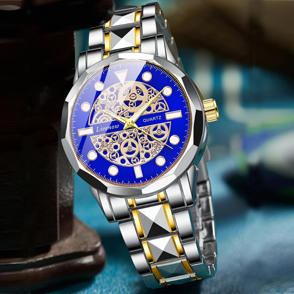 Neue Herrenuhr Skelett Quarz Armbanduhr Skelett Retro Herrenuhr Top Marke Luxusuhr Herrenuhren Sport Edelstahluhr