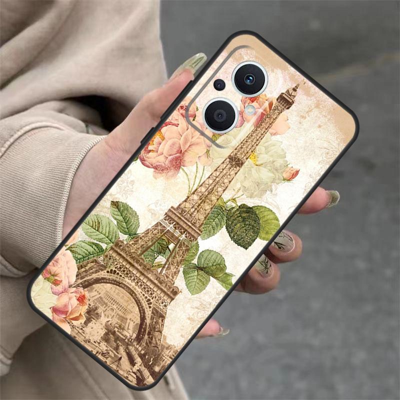France Paris Eiffel Tower Case For OPPO Reno 8T 13F 14F 12F 11F 10 12 13 14 Pro 7 8 Lite OPPO Find X8 X6 X9 Pro Cover