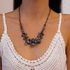 High-End European & American Multi-Layer Round Beaded Clavicle Necklace - Unique Vacation Style