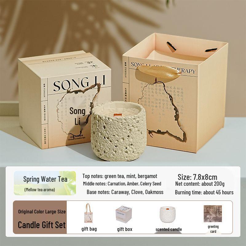 Luxury Cement Cup Aromatherapy Candle: Long-Lasting Fragrance and Elegant Ornament for a High-End Ambiance, Perfect Birthday Gift