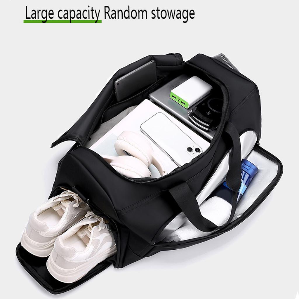 Large Capacity Durable Travel Tote Bag, Wet And Dry Separation Design Unisex Gym Bag, Fashion Men's Large Tote Bag, New Arrivals