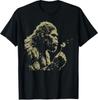 Blowing Wishes Funny Bigfoot Blowing Dandelion Vintage Art T-Shirt