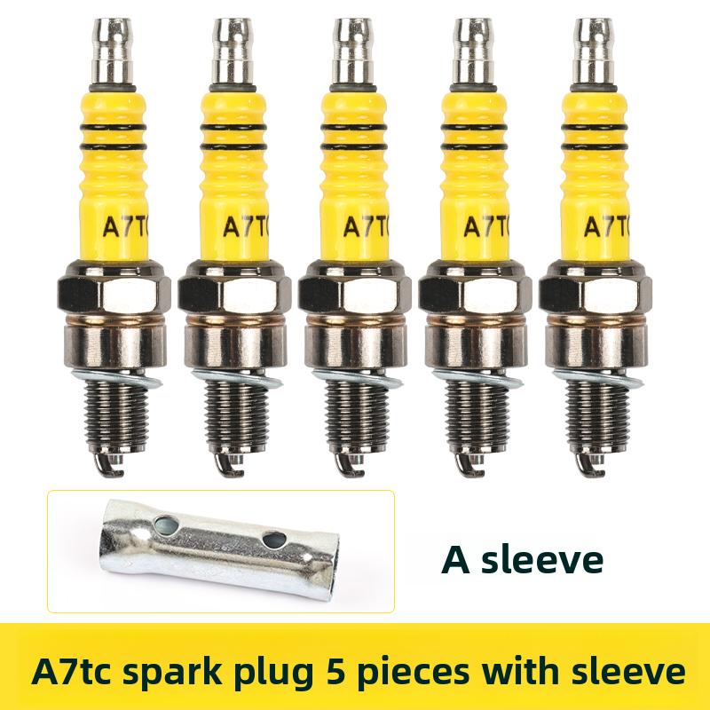 Three-wheel motorcycle ATDC D8TC spark plug, suitable for 125/150 engine ignition plugs as a universal accessory.